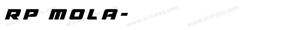 RP Mola字体转换